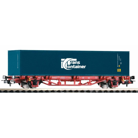 Wagon towarowy z kontenerem 40 "Transcontainer" Piko 57773 H0
